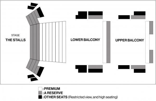 Stewart Family Theatre seat map